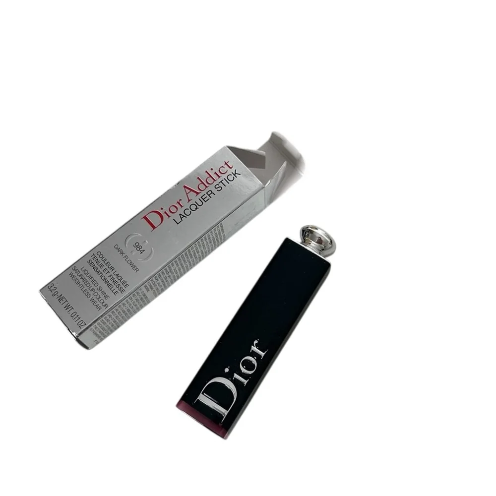 Dior Addict Lacquer Shine Stick 984 Dark Flower Lipstick High Shine Finish